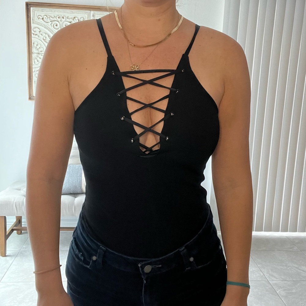Express Black Bodysuit- Size Medium